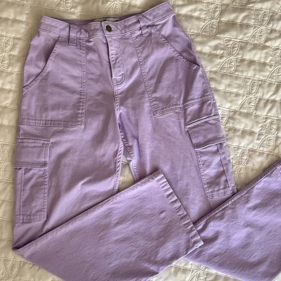 Lavender Hollister Cargo Pants - Picture 2 of 5